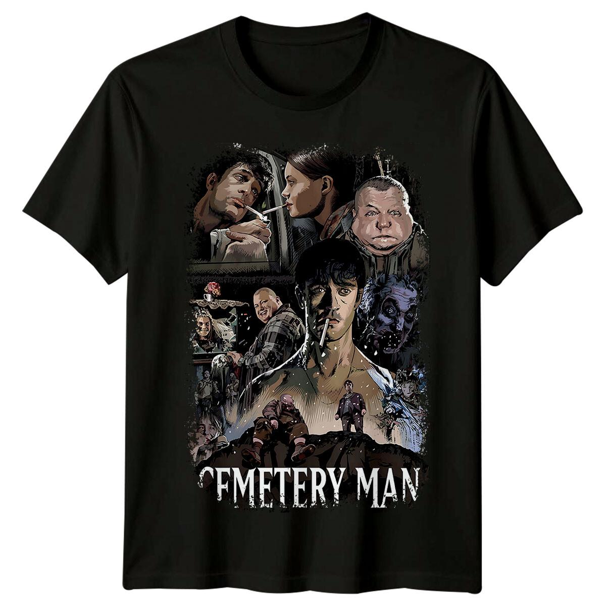 Cemetery Man (1994) Movie Poster Inspired T-Shirt Retro 90s Tee Unisex 3XL