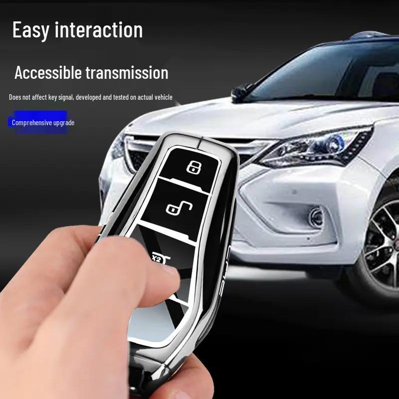 Compatible Key Cover for BYD Models: Seagull, Seal 06dmi, Dolphin 06GT, Seal 07dm - Car Metal Shell Buckle Modification