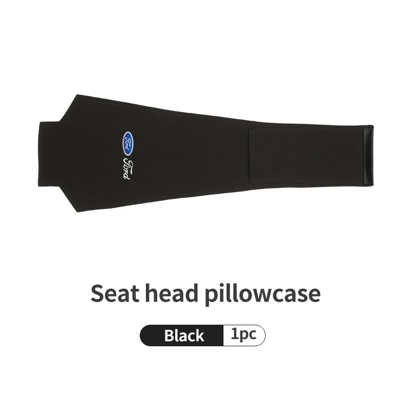 FRYX3 Perforated Suede Car Headrest Pillowcase Easy Install Scratch Resistant For Ford Focus mk2 mk3 mk4 Fiesta Ranger Mondeo S-MAX