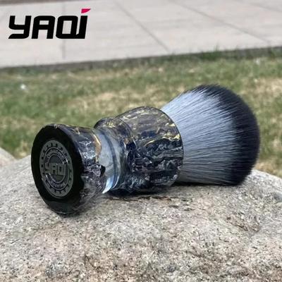 YAQI ROCKS Męski pędzel do golenia na mokro z 28mm syntetycznym włosiem i żywiczną rączką do gładkiego golenia twarzy