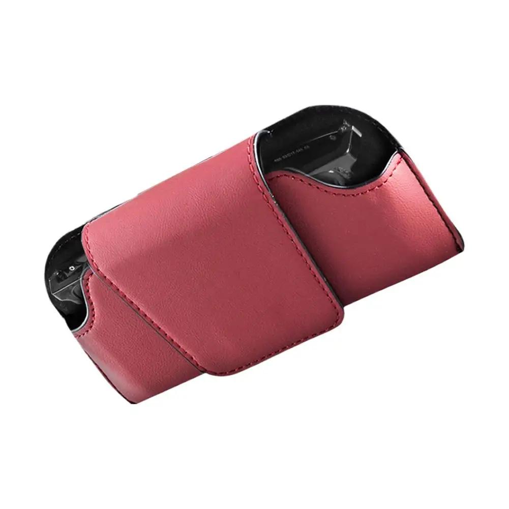 Car Glasses Holder Multi-functional Leather Car Glasses Box Case Storage Holder Glasses Car Portable Sunglasses Stable Suns P4F2