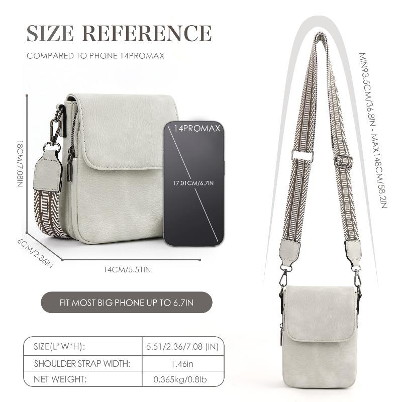 Hot-selling Mini Messenger Bag, Portable Mobile Phone Bag, Multi-pocket Card Slot Function, Adjustable Shoulder Strap.