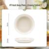Mod Lanka Cream Style 10-inch Double-Handle Soup Bowl