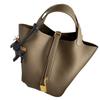 New Leather Women's Bag Vegetable Basket Bag TOGO First Layer Cowhide Casual Fashion Portable Bucket Bag Factory Wholesale