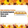 Thanksgiving Tablecloth Disposable - Fall Table Cloths Plastic Pumpkin and Maple Leaf Rectangle Table Cover Thanksgiving Party Decorations, 2 Pack