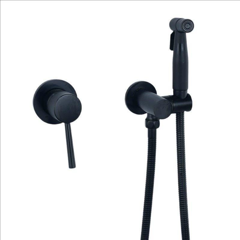 Brushed Gold All Copper Toilet Spray Gun Wall Mounted Concealed Shower Bidet Hot and Cold Faucets Bathroom Toilet Companion