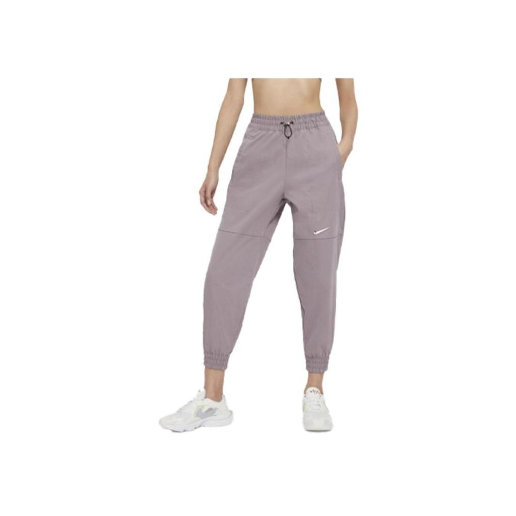 Nike Sportswear Swoosh Logo Woven Cuff Sports Pants Women Pants Purple CZ8910-531