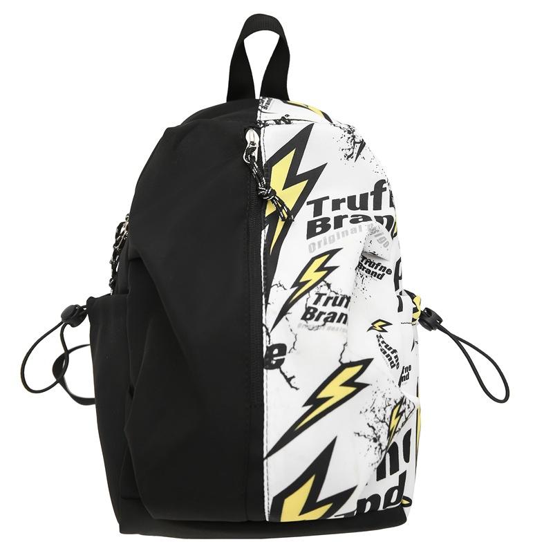 

Graffiti comics fashion schoolbags men and women junior high school students college students backpacks leisure travel men and women the same backpack білий