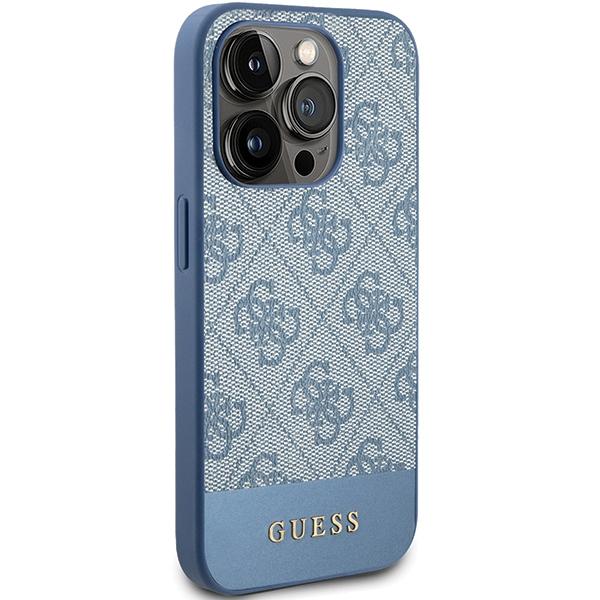 Guess Guhcp15Lg4Glbl Iphone 15 Pro 6.1 Niebieski/Blue Hardcase 4G Stripe Collection