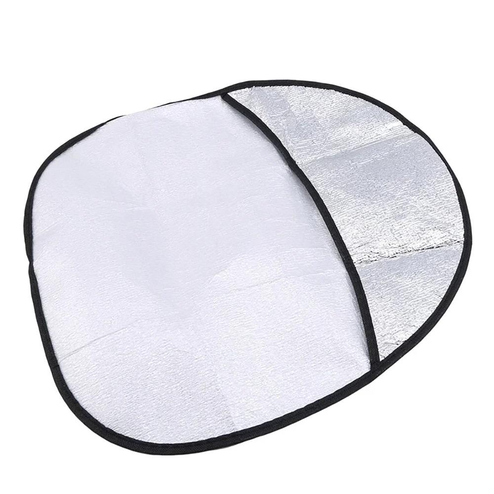 1Pcs Sun Protection Sun Shade Silver Anti-UV Sunscreen New Steering Wheel Cover  Car Supplies