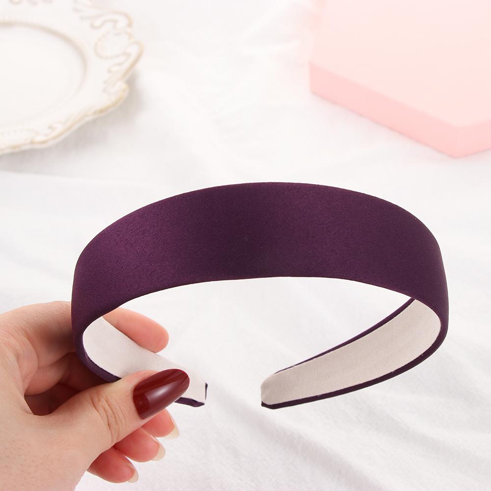 Fashion Satin Women Alice Hair Band Wide HeadBand Fabric Hair Hoop