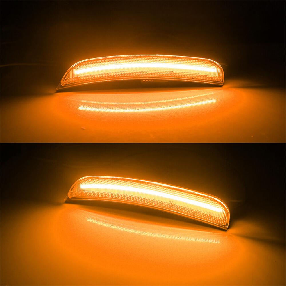 4 Stück LED Seitenmarkierungsleuchten Vorne Hinten Für 2015-2023 Dodge Charger Getönte Linse