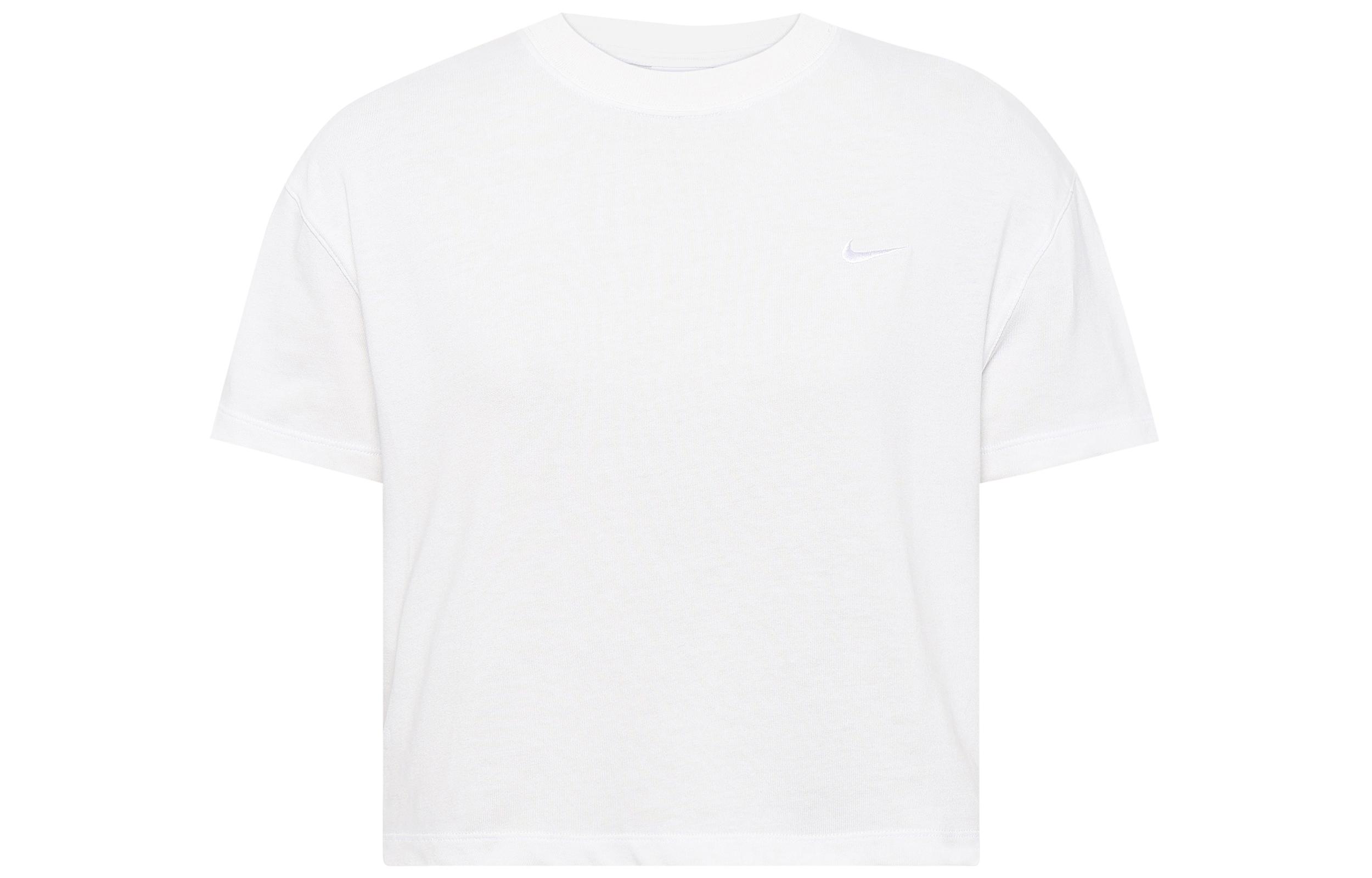 Nike Crop Tops Women s White Crew Neck Moderate DA0324-121 XL