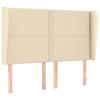VidaXL Headboard with Ears Cream 147x23x118-128 Cm Fabric3117819