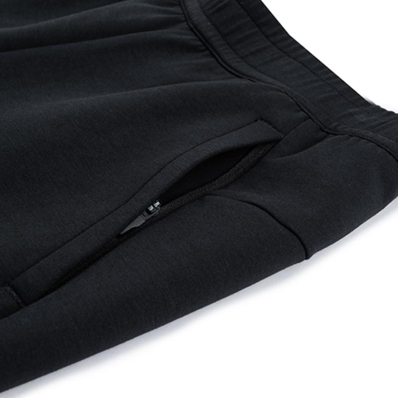 Anta Simple Comfortable Versatile Mid-Waist Drawstring Knit Sports Pants Women bottoms 162437303-1