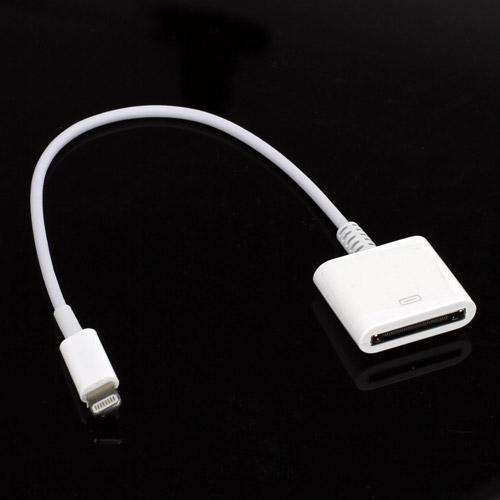 Apple Lightning To 30-pin Adapter Cable for iPhone 5/iPod Touch 5/iPod Nano 7/iPad Mini (22cm)