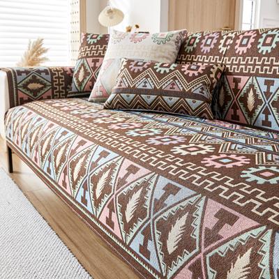 Linen Sofa Mat Covers for Living Room Non-slip Universal Sofa Cushion Slipcovers Pet Kids Couch Sofa Protector Home Decor