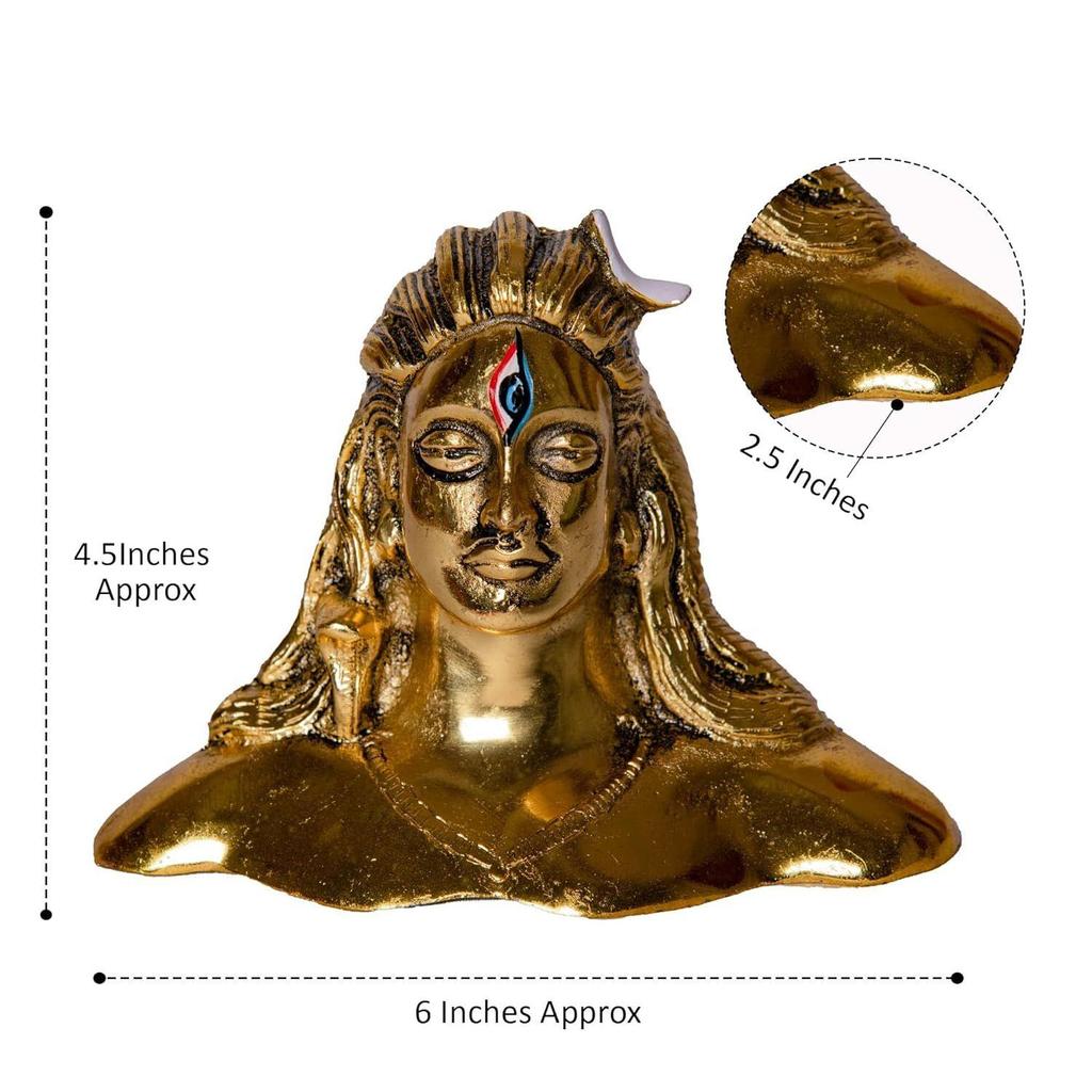 Adiyogi Statue Figurines Home Decor Mini Hindu Statues/Statue Shiva/Lord Shiva Car Sculpture Décor (Adiyogi Statue)