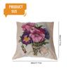 Elegant Nordic Flowers Cushion Cover Made of Cotton Linen for Home Decors