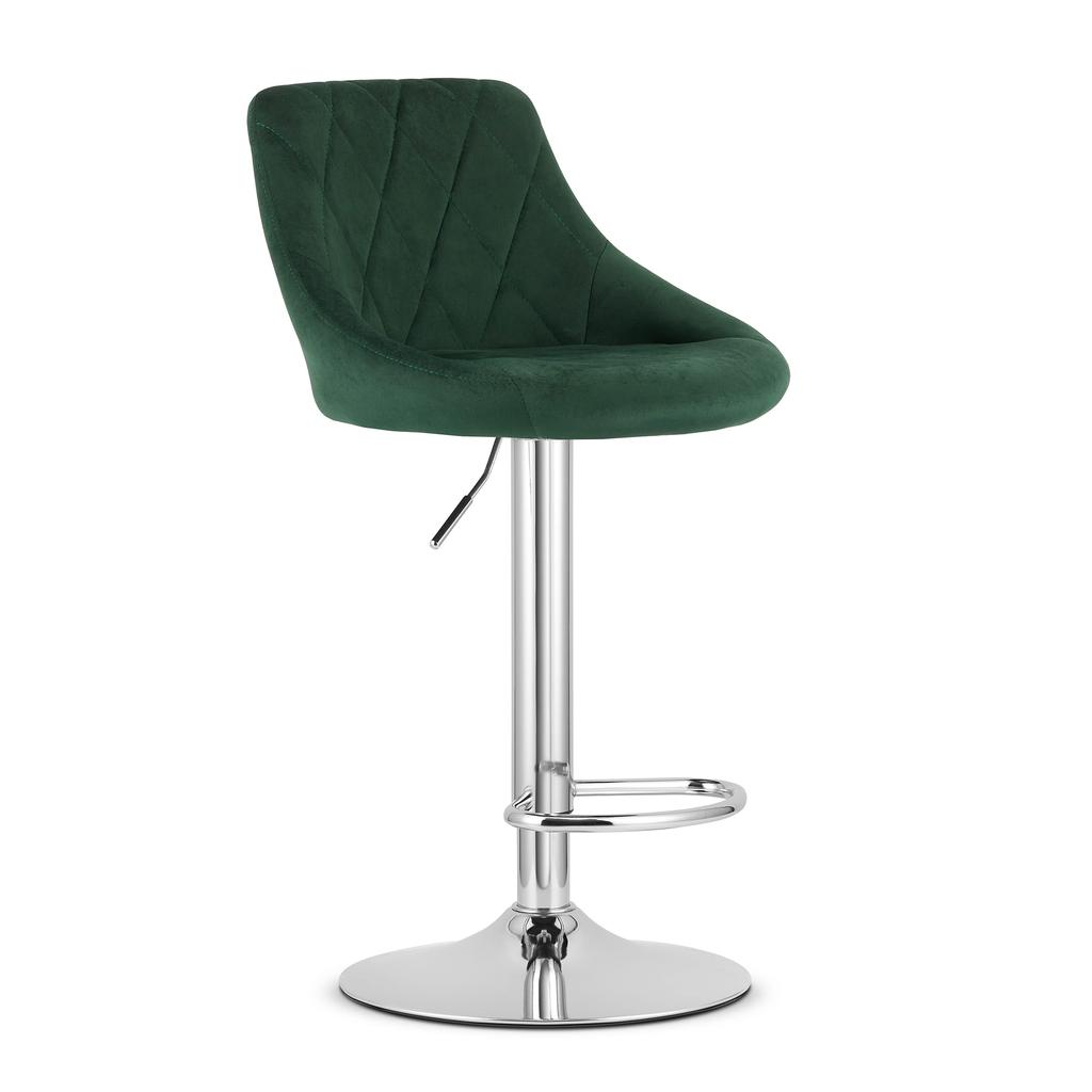 Kast Stool - Velvet Green / Chrome Base X 2