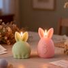 DIY Easter Cute Fat Little Rabbit Silicone Candle Mold Aromatherapy Candle Rabbit Shaped Gypsum Resin Mold
