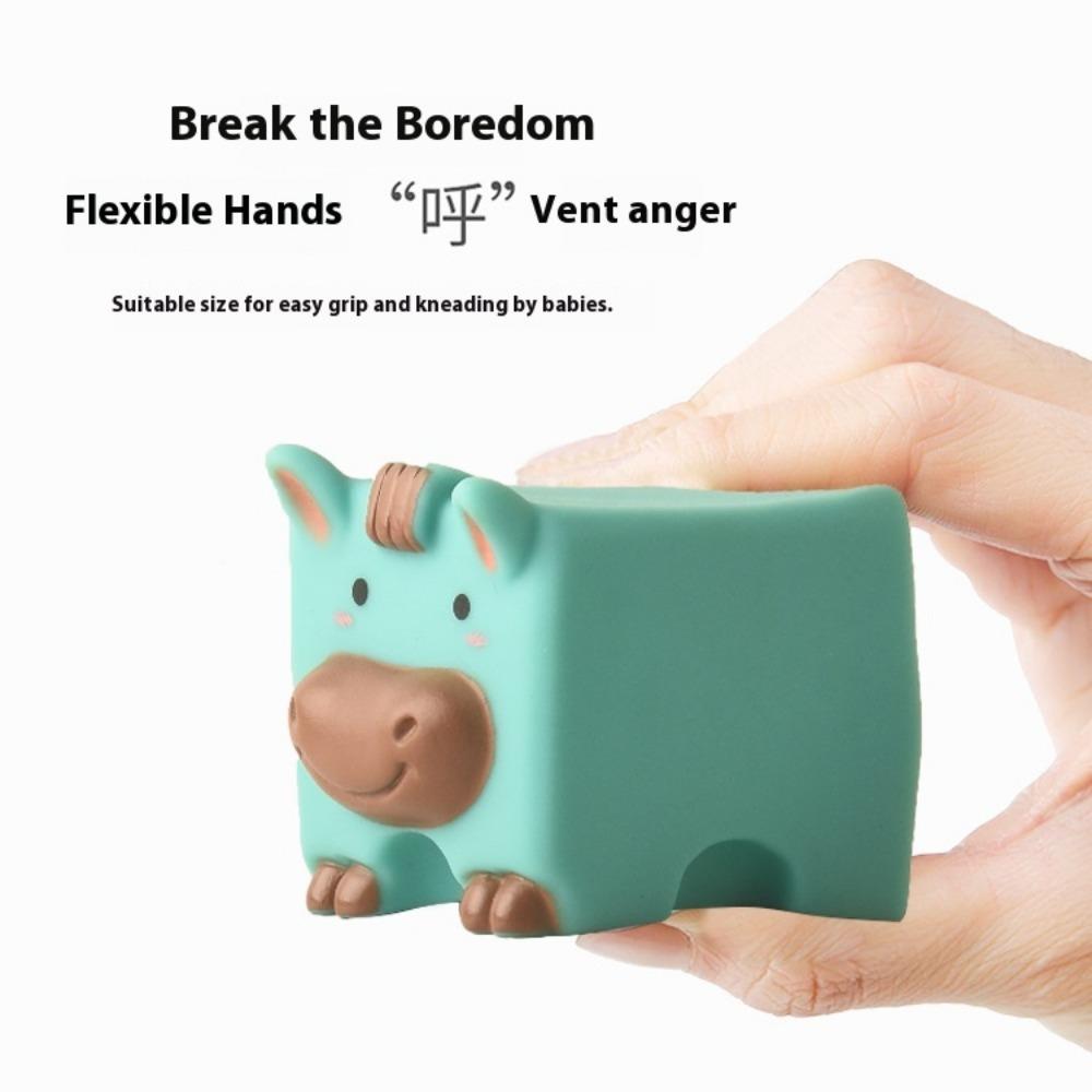 Baby Cartoon Hand Catching Ball Can Bite 0-1 Year Old Baby Bath Toy Early Education Digital Square Vinyl Animal