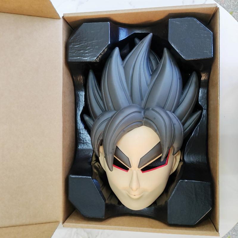

Маска для косплея Dragon Ball Super Saiyan Glow, шлем на все лицо, светящаяся и дымящаяся, реквизит для вечеринки, аниме-коллекция, игрушки-сюрпризы, светодиодная круглая сенсорная