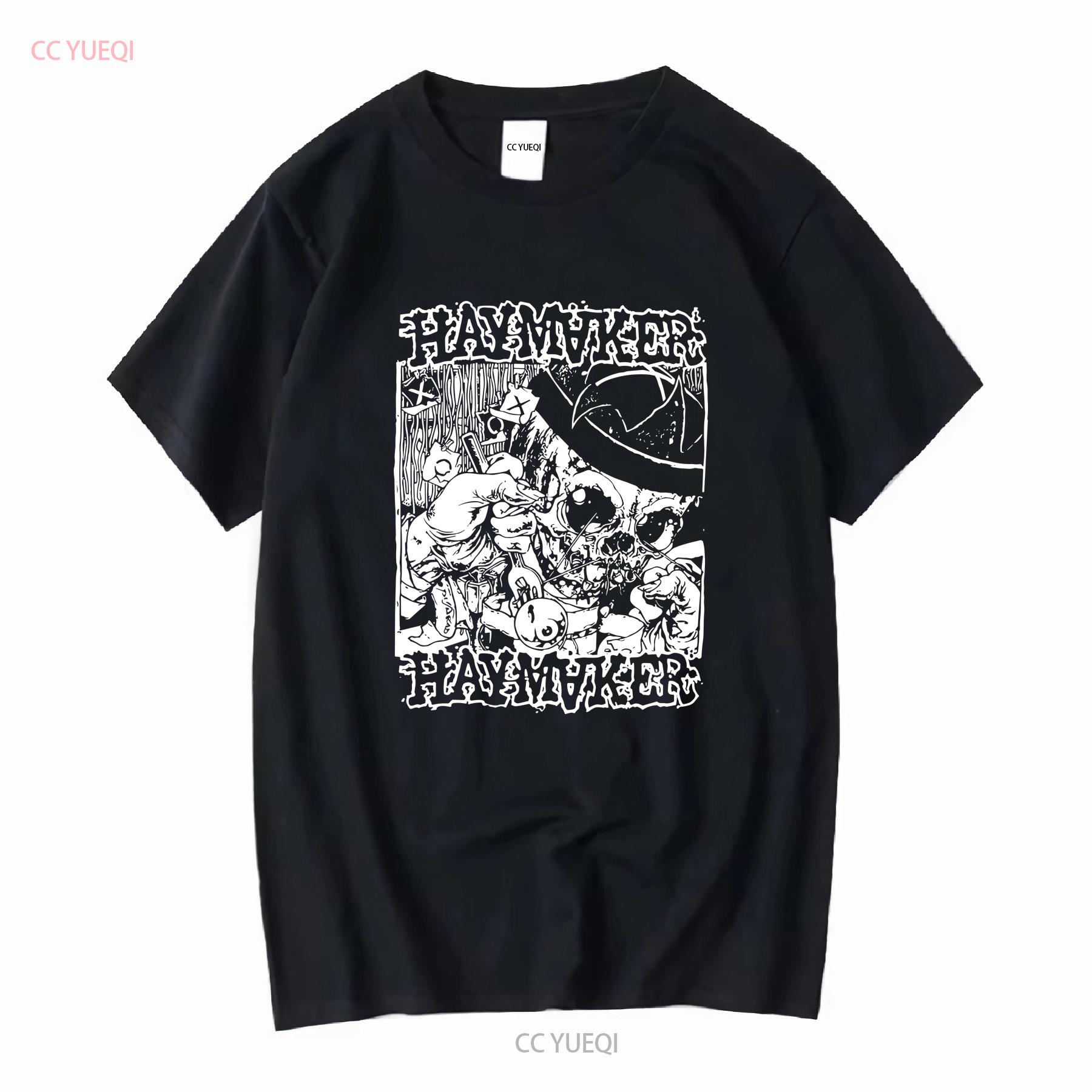 

Haymaker Death Metal T Shirt Black Rare A389 Recording vintage Washed streetwear graphic Soft Versatile Stretched homme Casual S
