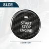 Kryt tlačítka Start Stop motoru pro Mazda 3 Odolný | Černá samolepka na spínač zapalování 1 ks