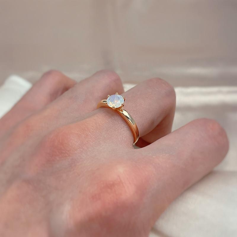 Kinel Simple Fashion Rose Gold Wedding Rings For Women