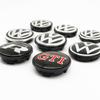 For VW 4pcs VW Wheel Center Hub Caps 56mm 65mm 70mm Wheel Cover For Touran Golf 4 5 6 7 Polo Passat B5 B6 B7 CC 3D Premium Plus Pro Kit