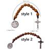 Prayer Saint Benedict Medal Blessing Saint Benedict Rosary Wooden Prayer Beads  Prayerful Catholic