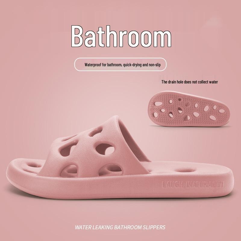 Men's and Women's Quick-Dry Non-Slip Shower Sandals - Summer Water-Permeable Indoor Slippers