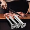 Kit 3 buc Tub de Umplere din Oțel Inoxidabil 8 mm Instrument de Umplere Carne pentru Fabricarea Cârnaților Fără Fisuri Rezistent la Rugină Ușor de Curățat Bucătărie