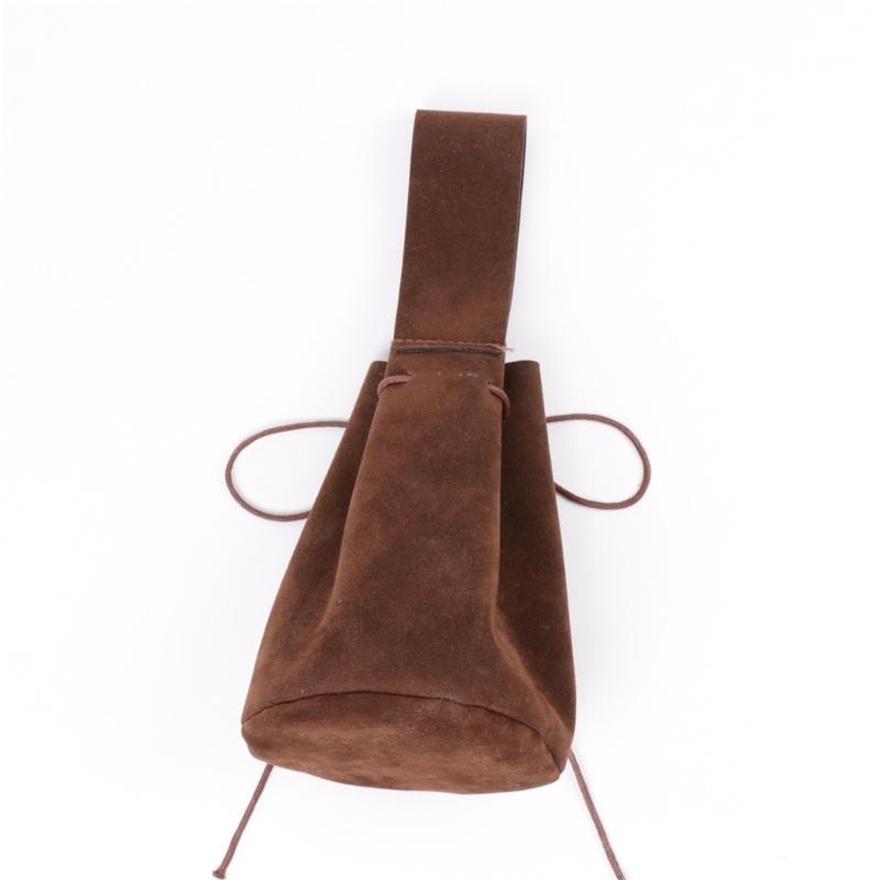 Medieval Leather Pouch Portable Drawstring Purse Medieval Belt Pouch Renaissances Belt Pouch Dices Bag for Men Womens