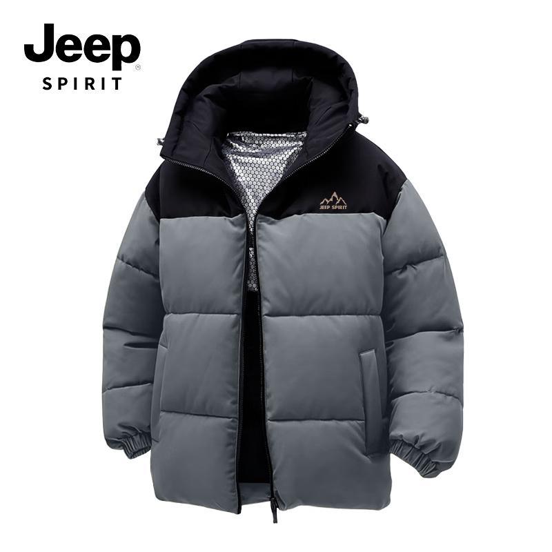 JEEP SPIRIT Унисекс Зимняя куртка с цветными блоками и утеплителем M