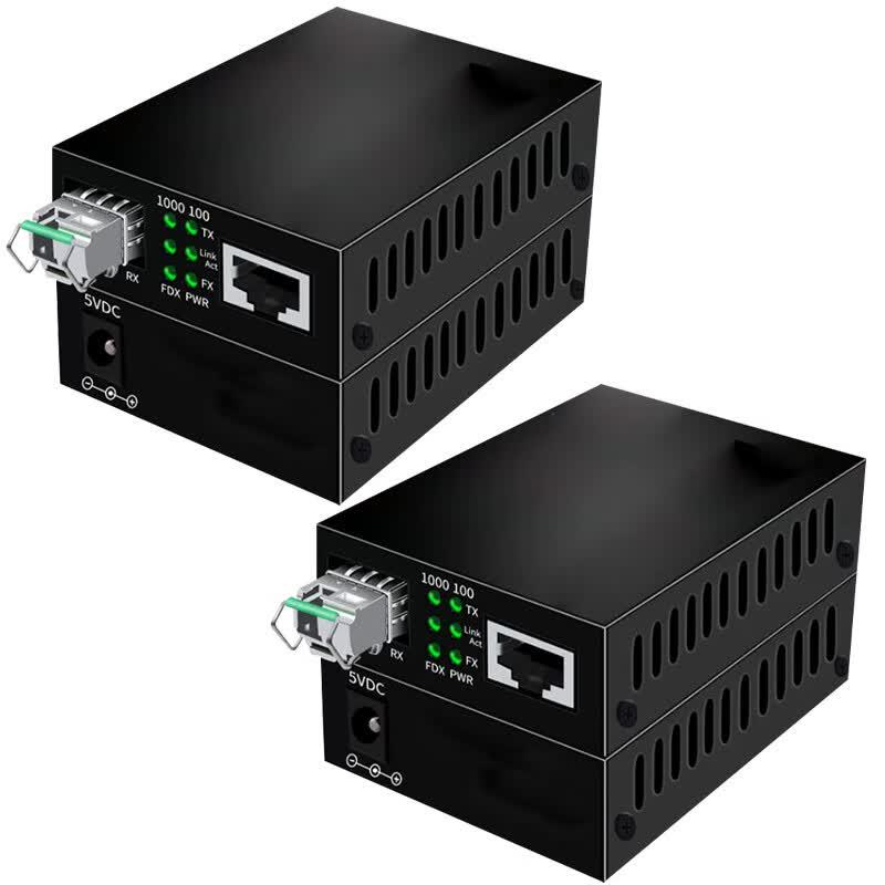 Gigabit Single-Mode Single-Fiber Optical Transceiver Pair for Surveillance