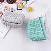 2Pcs Silicone Oven Mitts Heat Resistant Thick Grid Pattern Non-Slip Oven Gloves for Microwave Baking Kitchen Accessory