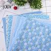 Cotton Fabric 7Pcs Sewing Stylish Soft Plain Cloth Floral Small Piece of DIY Accessory for Handmade Bags Handkerchief Arts Crafts