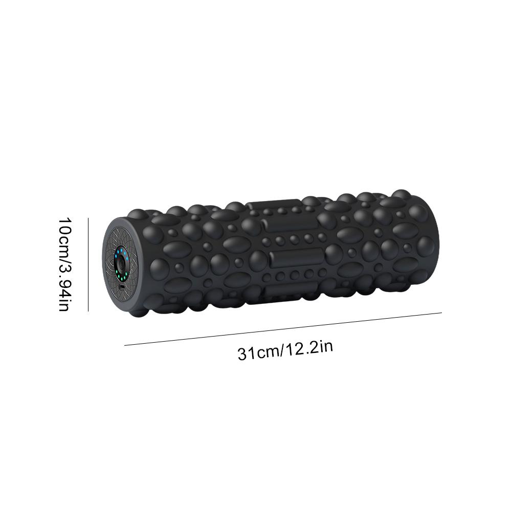 Electric Vibrating Foam Roller Massage Column Rechargeable Exercise Rollers For Yoga Pilates Muscle Tissue Relaxation Massager