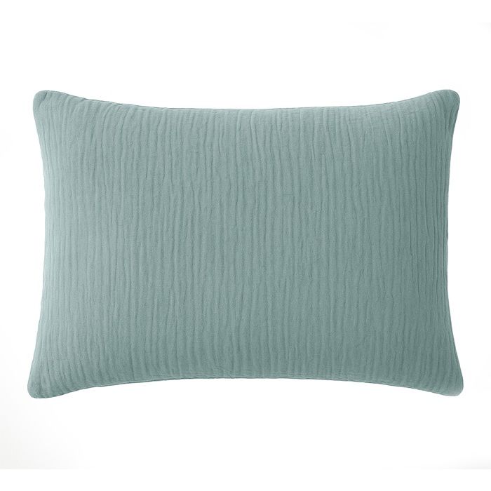 Taie d'oreiller - Douce bleu givrée - 100% gaze de coton - 50 x 70 cm - Oeko-Tex®