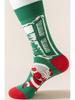 Colorful Trendy Mid-Calf Cotton Christmas Casual Men's Socks