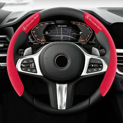 Prodyšné protiskluzové potahy na volant z broušené kůže pro Mercedes Benz W212 W213 W205 W177 W247 W176 CLS CLA CLK CLG Příslušenství