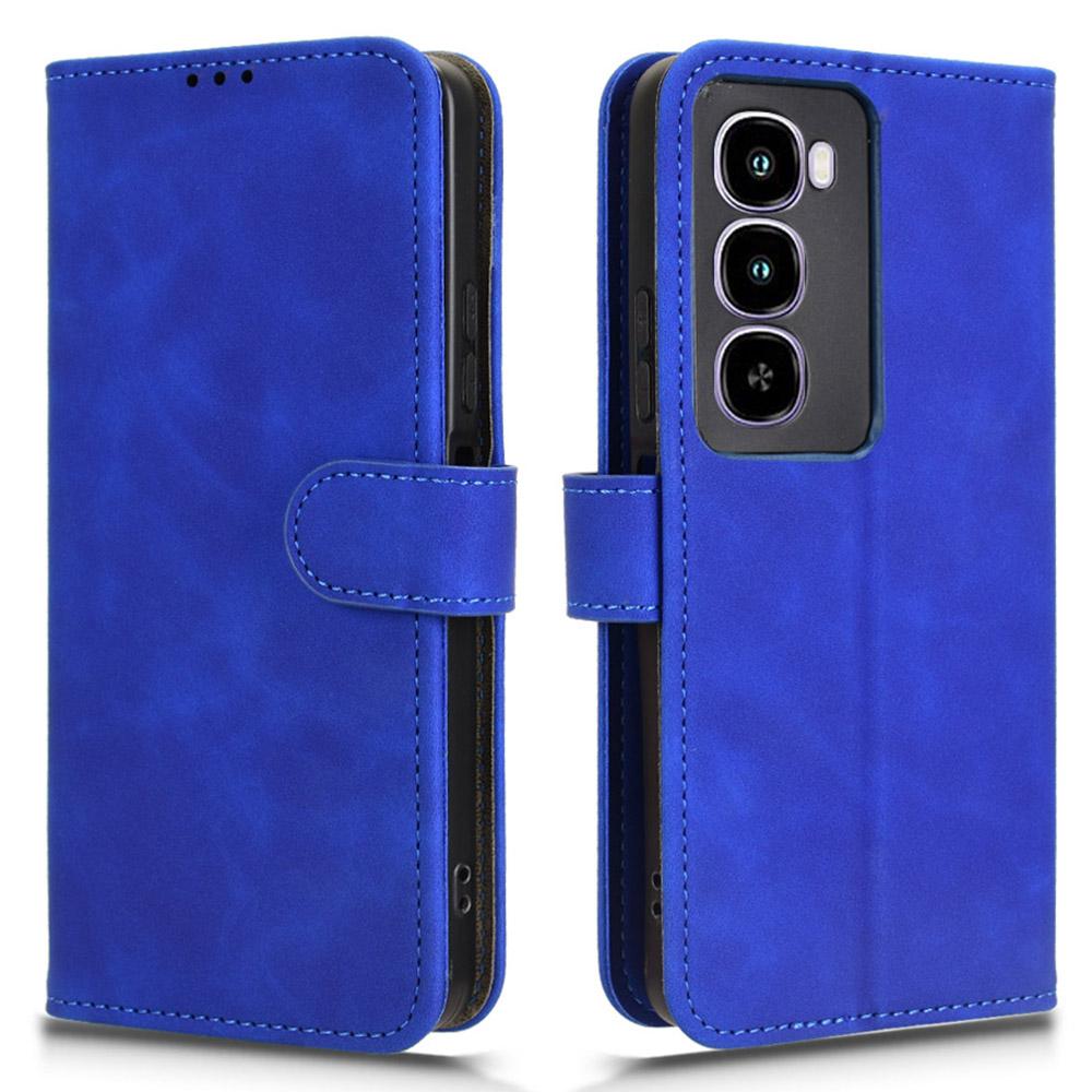 For itel City 100 4G Leather Case Skin Feel Anti Drop Wallet Flip Phone Cover