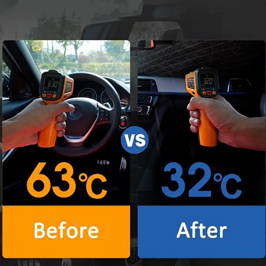 Car Windshield Sunshade- Foldable UV Protection Cooling Sunshade, Suitable for Most Car Models, Portable and Easy to Store Interior Accessories
