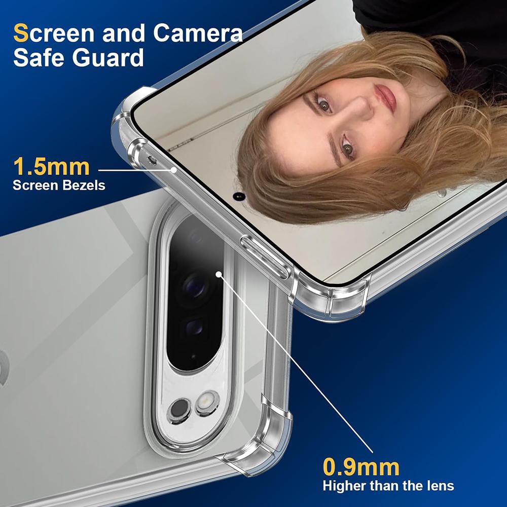 Transparent Shockproof Silicone Case For Google Pixel 6 6A 7 7A 8 8A 9A 9 Pro XL Ultra Thin Soft Back Cover Clear Tpu Slim Shell