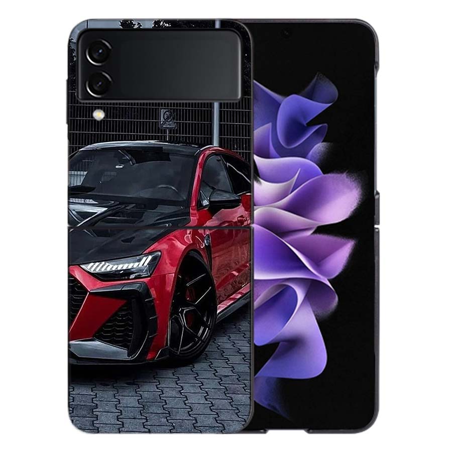 Une Berline de Luxe Magique Pour Samsung Galaxy Z Flip 5 4 3 Coque Rigide Anti-Choc Téléphone Z Flip 6 7 5G Z Flip 5 4 5G TPU PC Har