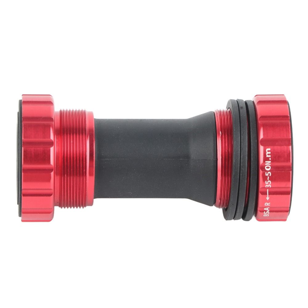 1.37x24T BB Bottom Bracket Road Bicycles Bottom Bracket Aluminum Alloy Mountain Bikes Bottom Bracket 68-73mm Steel Bearings