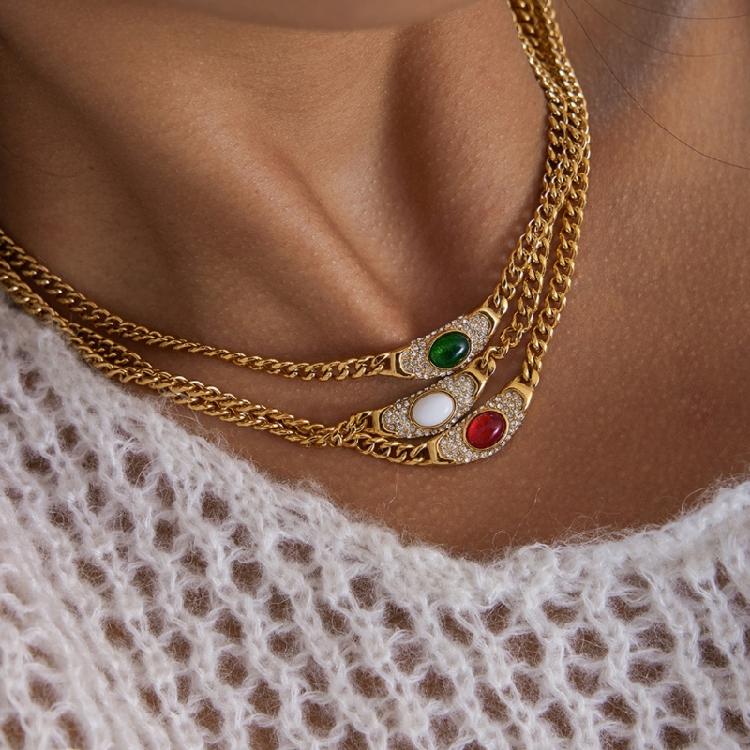 Contemporary Minimalist Crystal Pendant Necklace Stylish Stainless Steel Chain Jewelry Ideal Anniversary Gift