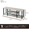 YAMAZEN TV Stand, 43-inch Compatible, 111.5cm (W) X 29.5cm (D) X 41.5cm (H), A4 Compatible, Easy Assembly, No Tools Required, Storage Shelf, Oak/Black